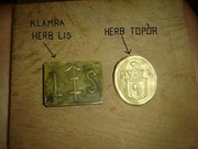 ZESTAW STRAŻNIKA LEŚNEGO,KLAMRA I OZNAKA Z CZAPKI