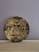 Zegar Ścienny Ręcznie Malowany 30cm - Nowy - Loft/Złoty - Unikat