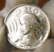 POLSKA 2 złote  1925 r , Srebro , Piękny Stan ! ORYGINAŁ ! 