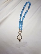 Biżuteryjna Smycz do Telefonu ze szklanych koralików, brelok gsm S