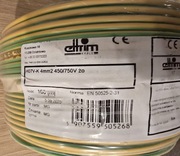 Linka H07V-K 4mm2 żo 100 metrów krążek 