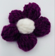 Kwiatek na szydełku
