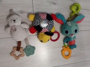 Zająć,żółw i miś maskotki, zabawki sensoryczne