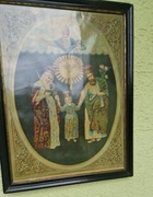 Święta Rodzina pamiątka koronacji obrazu w Kaliszu litografia 1896 rok