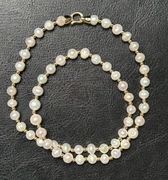 Naszyjnik perły naturalne barokowe w złocie 14K GF