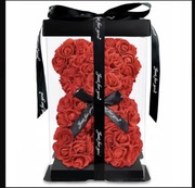 Miś z róż na walentynki 