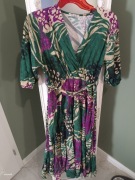 Wyjątkowa sukienka boho – Made in Italy – 100% wiskoza – uniwersalny 