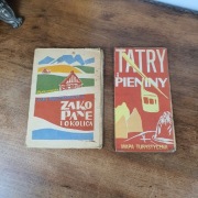 Mapa Panoramiczna Zakopane i okolice  1970 r. Tatry i Pieniny 1971 r. 