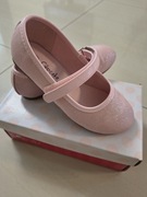 Baleriny różowe z brokatem r 29