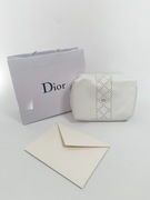 Elegancka biała kosmetyczka organizer DIOR złote nity - 100% oryginał