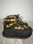 Śniegowce Botki na koturnie platformie panterka 40 keddo 