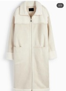 Płaszcz zimowy damski C&A miś baranek zima święta 