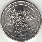 USA quarter dollar 25 centów 2020 Rezerwat Salt River Bay P nr 2