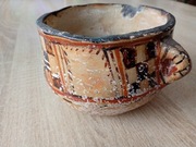 Stary gliniany garnek / naczynie ceramiczne – rękodzieło ludowe (10)