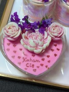 Recznie robiona świeca sojowa zapachowa  serce kwiaty walentynki Kocham cię