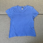 ŚWIEŻY T-SHIRT H&M | NIEBIESKI | CODZIENNY BASIC | M