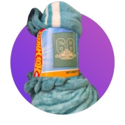 Koc flanelowy dla dziecka Hot Wheels 130x160 cm