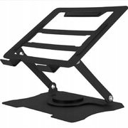 PODSTAWKA POD LAPTOPA ERGONOMICZNA BHP REGULOWANA SKŁADANA CZARNA METALOWA