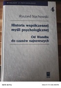 Historia współczesnej myśli psychologicznej Ryszard Stachowski 