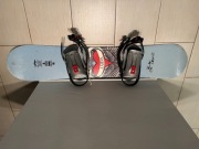 Snowboard na 1320 + wiązania Morrow