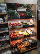 Regał metalowy sklepowy magazynowy.