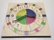 Zegar ścienny Edukacyjny 30x30cm