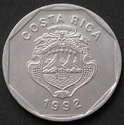 Kostaryka 10 colones 1992