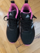 Adidas buty sportowe damskie czarne z różowym akcentem US 9.5 (EU 41)