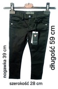 GUESS Spodnie czarne gładkie rozmiar 104 cm