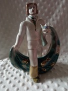 Połonne ceramika figurka rybak 