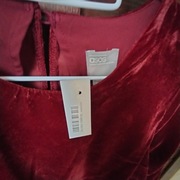 Sukienka koktajlowa Asos bordowa Midi-Nowa