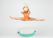 FBSPORT Mata Gimnastyczna Airspot 20CM Wysokości 140CM Średnicy Z Pompą