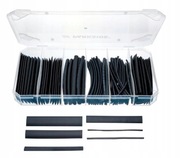 PARKSIDE Zestaw rurek termokurczliwych czarnych 125 sztuk