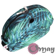 Czarny organizer do Obag MOON LIGHT liście monstery zielone 2kieszenie OMAY