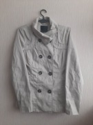 Beżowy krótki trencz M