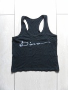 Czarna krótka bluzka bokserka 36,S croptop top