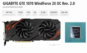 Gigabyte Windforce GTX 1070 8 GB OC Edition
