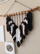 Piękna, ręcznie wykonana makrama ścienna w stylu Boho.