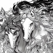 Odkryj wspaniały świat kolorowanki z końmi! PDF