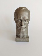 Popiersie Fiodora Dostojewskiego – ZSRR, sielumin, 1978, 16 cm