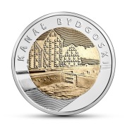 5 złotych Kanał Bydgoski 2015 UNC z worka mennicz.