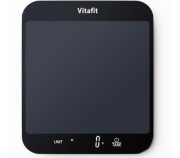 Vitafit waga kuchenna cyfrowa 15 kg 1 g dokładność duża platforma czarna