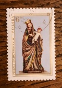 ZNACZEK POLSKI - Piękna Madonna XV wiek rzeźba obraz religijny - PWPW 6 zł