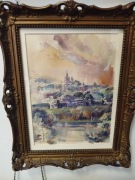 Stara akwarela , pejzaż