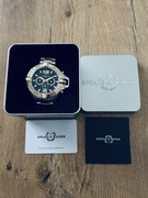 Nowy Męski zegarek Spears & Walker Varius II srebrno zloto czarny