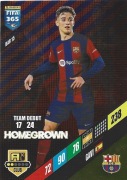 PANINI FIFA 365 2024 HOMEGROWN GAVI FC BARCELONA BAR 15