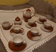 Zastawa kawowa filiżanki 