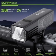 Latarka rowerowa Sofirn BS01 2000lm USB-C z funkcją Powerbank