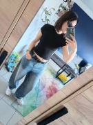 Cropp spodnie jeansowe skate baggy szerokie low waist S/M