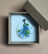 Wisiorek z porcelany Mitterteich - rękodzieło, upcycling, unikat